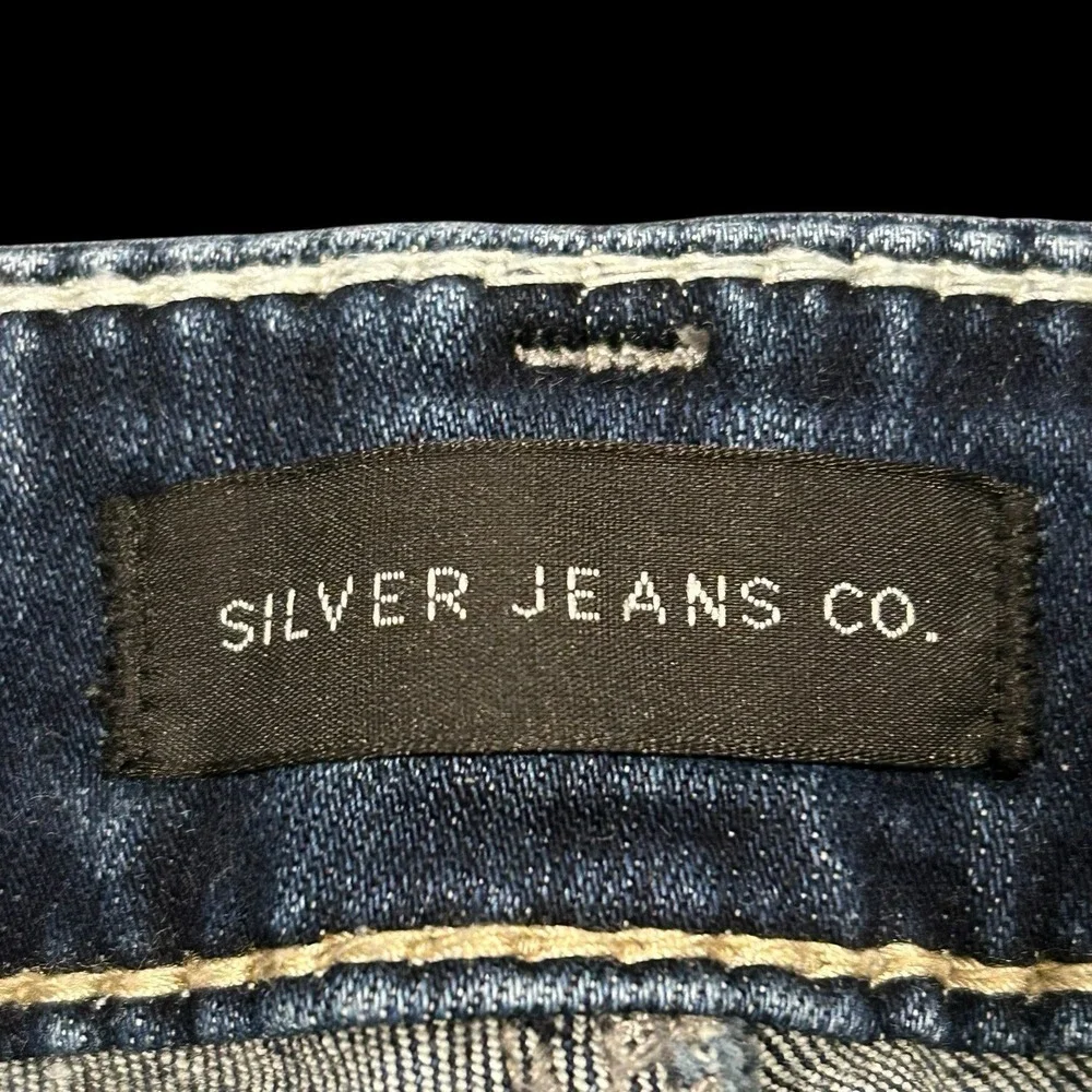 Silver Jeans Women 28/33 Bootcut Dark Wash Western Suki Surplus Blue Stretch